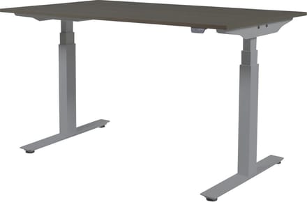 Zit Sta Bureau - Plus Elek 140x80 logan eik -alu frame