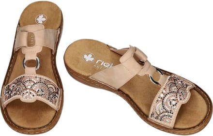 Rieker -Dames - oud roze - slippers & muiltjes - maat 42