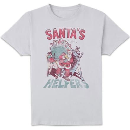 DC Santa's Helpers Men's Christmas T-Shirt - White - 3XL