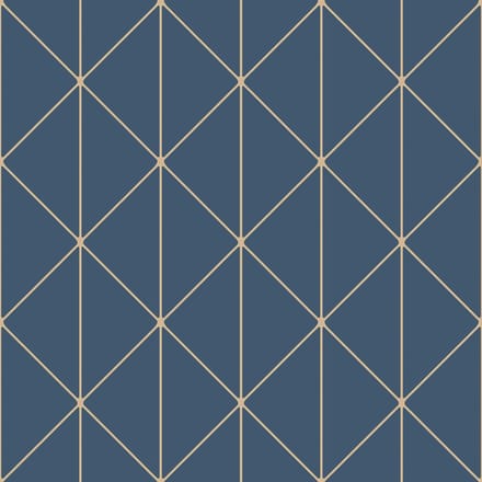 Boråstapeter Vliesbehang 4741 - Graphic - Grafisch Blauw - 53cm x 10.05m