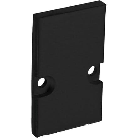 Barthelme 62399110_9005 Eindkappen-set Aluminium (l x b x h) 3 x 18.4 x 30 mm 2 stuk(s)