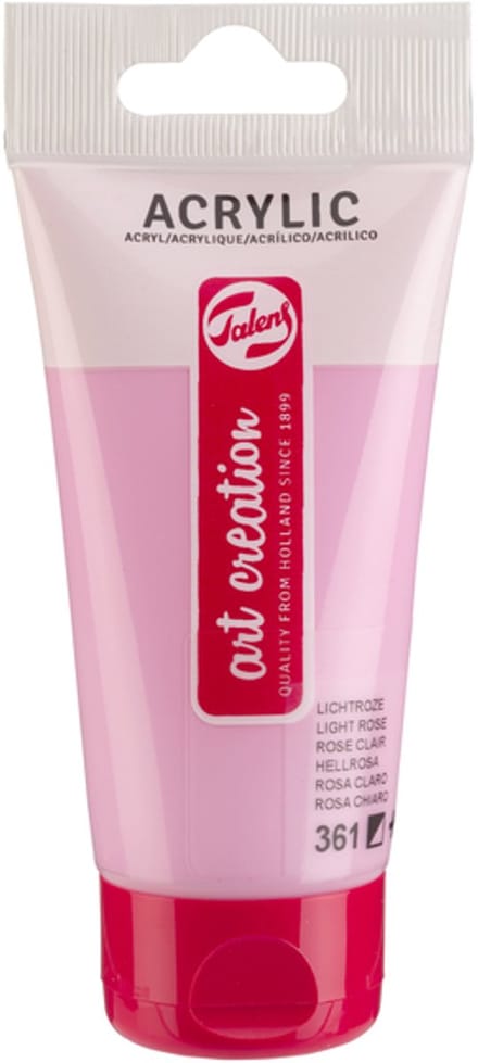 Acrylverf tac 361 lichtroze tube 75ml | 3 stuks
