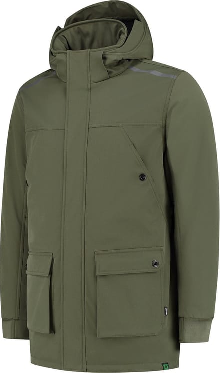 Tricorp Winter Softshell Parka Rewear 402713 - Legergroen - L