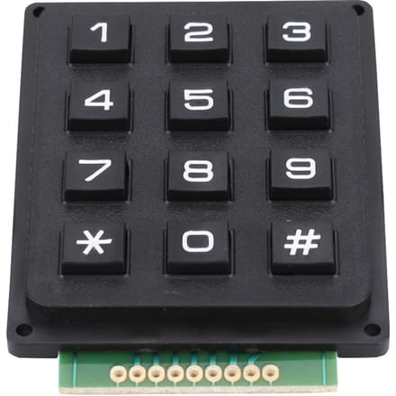 Toetsenbordmodules met 12 toetsen 3x4 drukknopen extern toetsenbord voor MCU