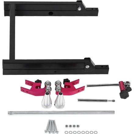 Équilibreuse statique de roue de moto pliable 5 *23, équilibrage, support de pneu black