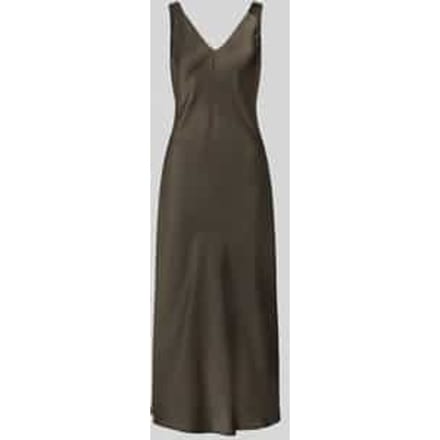 Regular fit midi-jurk met v-hals model 'Qova'