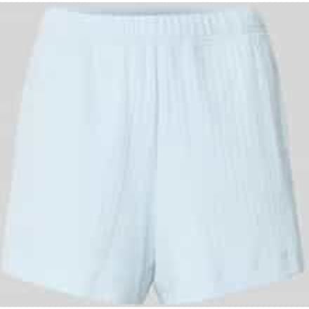 MARC O’POLO lounge shorts blauw geribde katoen (large)