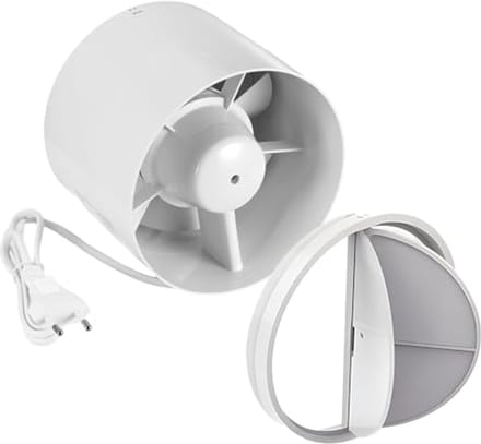 Inline Kanaalventilator voor Huishoudelijke Ventilatie - 100 mm, 130 m³/h
