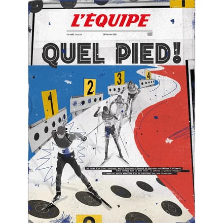 Fotolijst Plakat L'Equipe - Fourcade