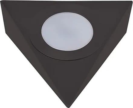 LED driehoekspot mat zwart 230V
