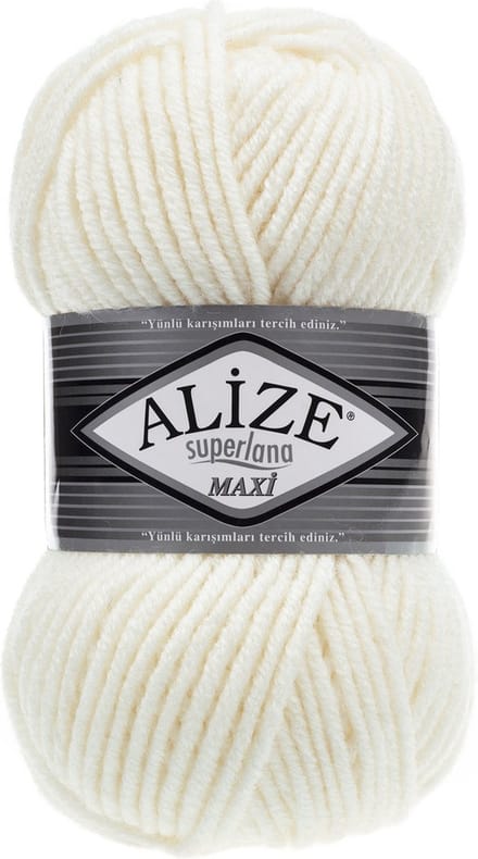Alize Superlana Maxi 62 Light Cream Pakket 5 Bollen 500 Gram