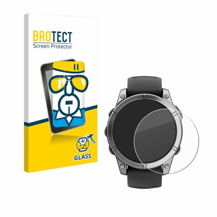 BROTECT - Glas Screenprotector voor Garmin Fenix E - Gehard Beschermglas 9H