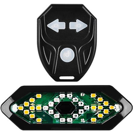 Slimme Fiets Richtingaanwijzer USB Oplaadbaar Fiets Achterlicht Achterlicht Draadloze Afstandsbediening LED zwart