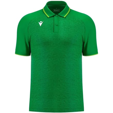 Macron Glory Aulos Polo Heren - Groen / Fluo Groen | Maat: L