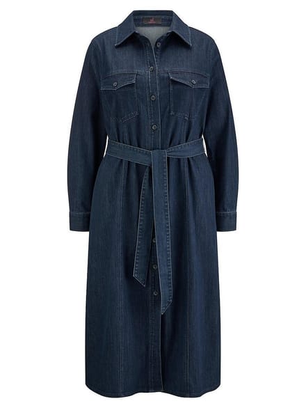 Jeansjurk lange mouwen Van Emilia Lay denim