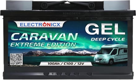 Zonneaccu 12 V 100 Ah Gel-Accu voor Caravan en Camper