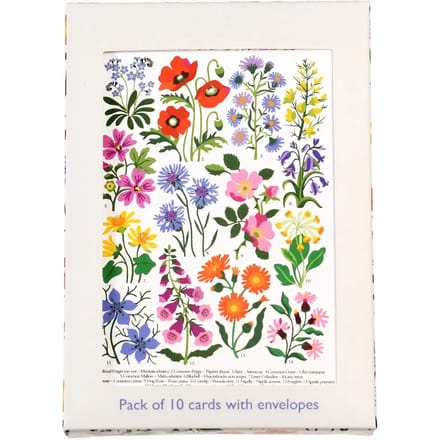 Verjaardagskaart met wilde bloemen Rex London (x10)