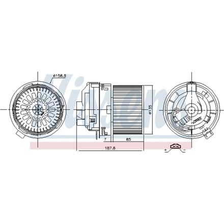 Interieurventilatie NISSENS 87508