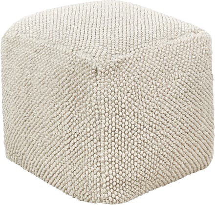JOARA - Poef - Lichtbeige - Katoen