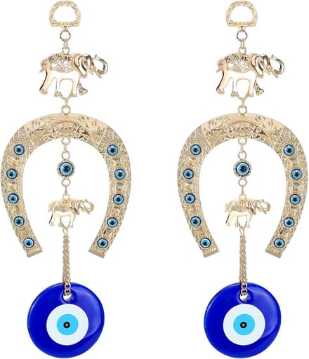 Beschermende Olifant Amulet met Boze Oog voor Auto en Thuis