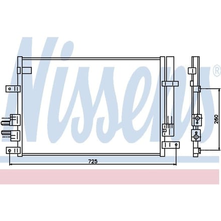 Condensor, airconditioning NISSENS 94871