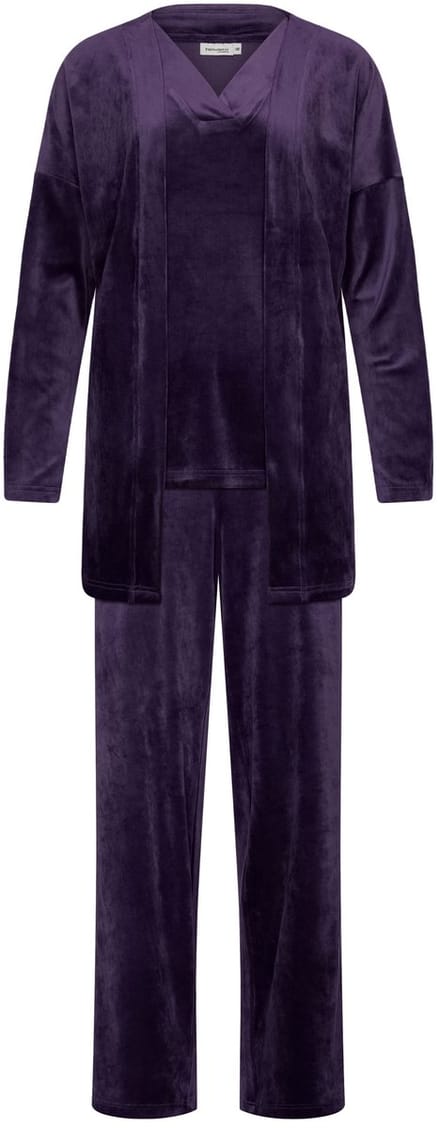 Pastunette Premium - Huispak - Dark Orchid - 3-delig - Velours - Donkerpaars - Maat 42