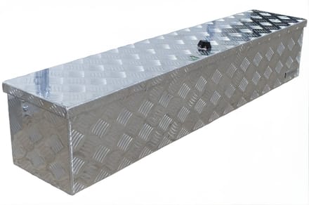 Aluminium traanplaat disselkist - 1250x250x250 mm