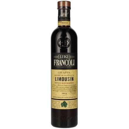 Luigi Francoli Grappa Rovere Di Slavonia & LIMOUSIN 42,5% Vol. 0,7l