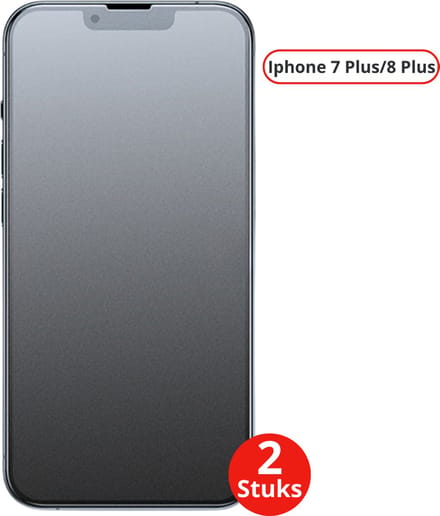 Nivard Telefoon Glasplaatje - Beschermglas - Glaasje - Screen Protector - Screenprotector - Extra Sterk - Shockproof - Premium Protection - Geschikt Voor Iphone 7 Plus/8 Plus
