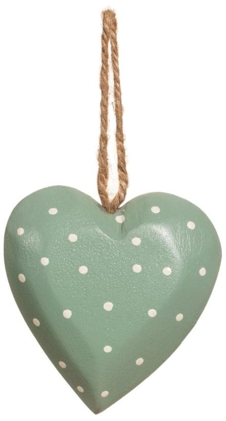 Kersthanger hartje kerstbal polkadot - Sass & Belle