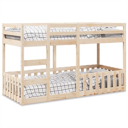 vidaXL - Stapelbed - massief - grenenhout - 90x200 - cm