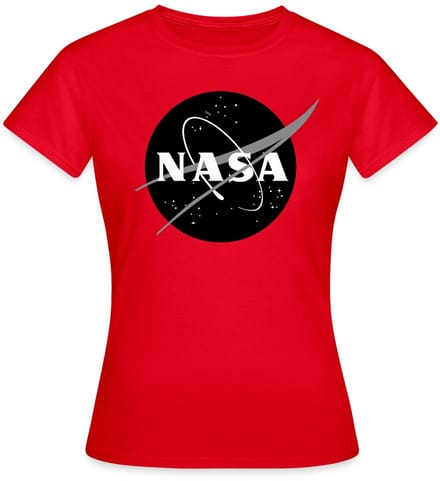 NASA zwart-wit klassiek logo T-Shirt Dames