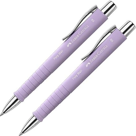 Balpen met Verwisselbare Vulling in Sweet Lilac, Set van 2
