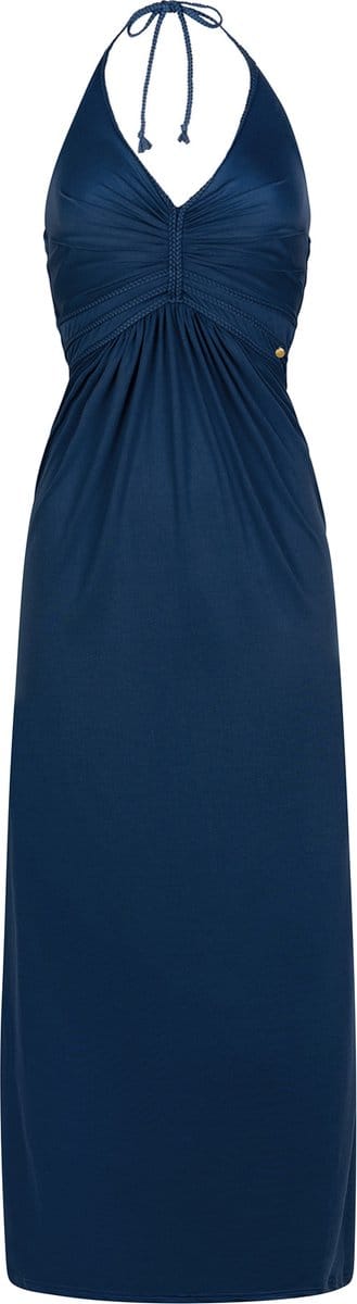 Chic by Lirette - Halter jurk Natural - Nachtblauw - M