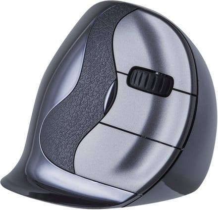 Evoluent Verticale Muis D – Draadloos – Medium – Uitvinder van de Verticale Muis – Ergonomisch Gevormd voor Comfort – Vermindert Polsbelasting – 4 DPI Standen – 6 Instelbare Knoppen (Windows)