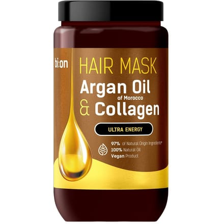 Bio Naturell Haarmasker Met Arganolie Uit Marokko En Collageen 946 Ml