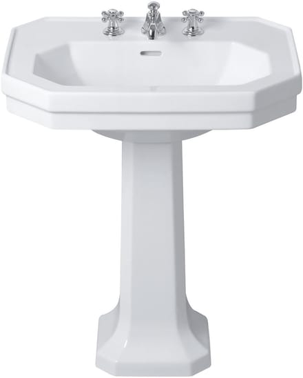 Duravit 1930 - Wastafel 70x50 cm, met overloop, 1 kraangat, WonderGliss, wit 04387000001