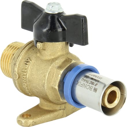 Bonfix Perskoppeling - 1x Alu-pers 1x Buitendraad - Kogelkraan - 1/2 x 20mm