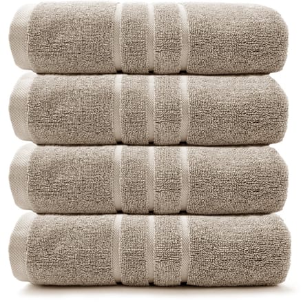 HOOMstyle Handdoeken Set Boutique - 4 stuks - 60x110cm - Taupe