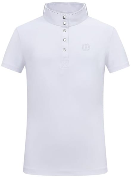 Imperial Riding - Kids Competition shirt IRHBasic Glam - Wit - Maat 152