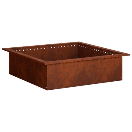 vidaXL - Vuurschaal - Ring - Roestkleurig - 100 - x - 100 - x - 25 - cm - weervast - staal
