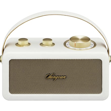 Sangean RA-101 Draagbare radio FM Bluetooth, AUX Oplaadbaar Ivory, Goud