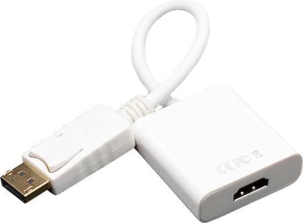 XIB Displayport naar HDMI Kabel | DP to HDMI adapter - Wit
