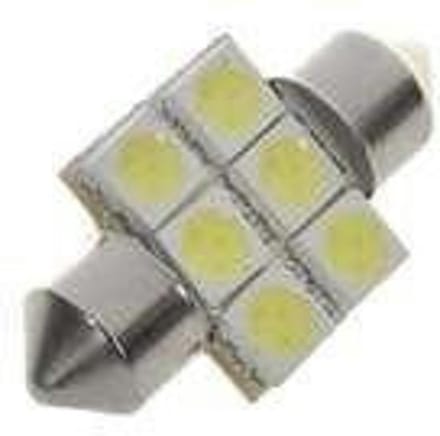 Dome 6 LED C5W SMD Auto Interieur Lamp 31mm