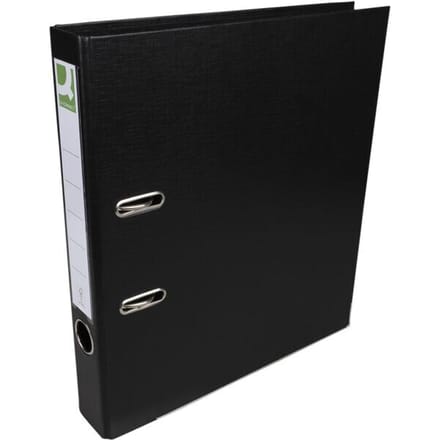 Q-CONNECT ordner, voor ft A4, volledig uit PP, rug van 5 cm, zwart