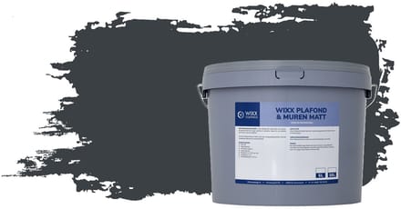 Wixx Plafond & Muren Matt - 5L - RAL 7016 Antracietgrijs