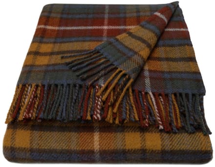 WOOOL Luxury Plaid - TARTAN (Antique Buchanan) - 150x183cm - 100% Wol