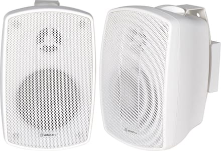 Adastra BH3-W weerbestendige luidsprekerset 3 inch IP44, wit, per paar