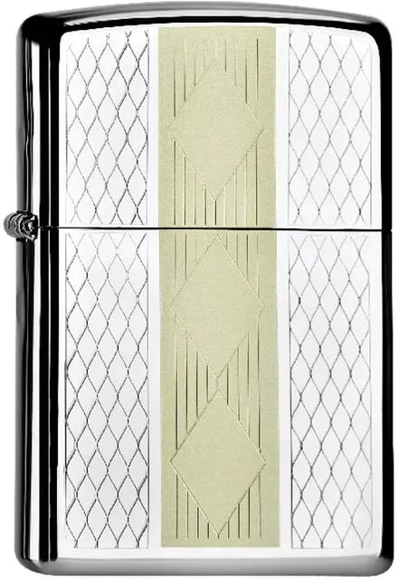 Zippo aansteker Diamond Grill - Chrome high polished