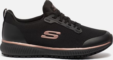 Skechers SQUAD SR Dames Instappers - Zwart / Rose Gold